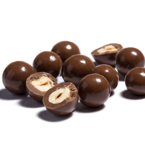 Avellanas Bañadas en Chocolate de Leche 100 g.