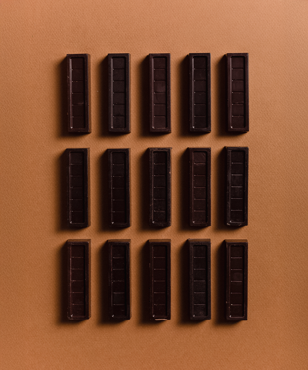 Caja de 7 barritas de chocolate Mix Amargo sin azúcar | 154 grs.