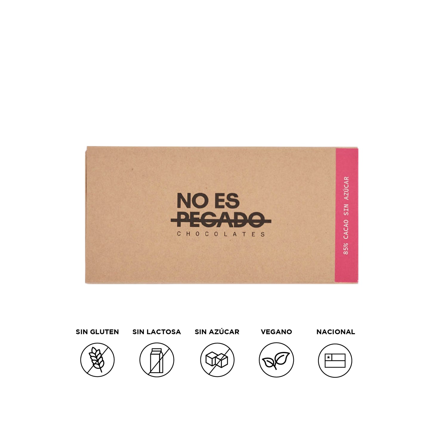 Caja 85 % Cacao Amargo. Sin Azúcar