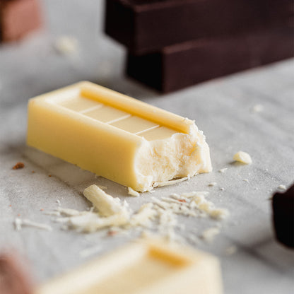 Caja de 7 barritas de chocolate blanco 29% cacao | 154 grs.