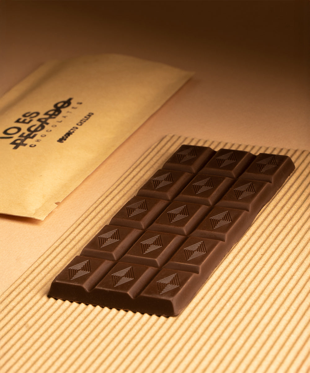 Tableta de Chocolate Amargo 85% Cacao Sin Azúcar -Vegano 50 gr