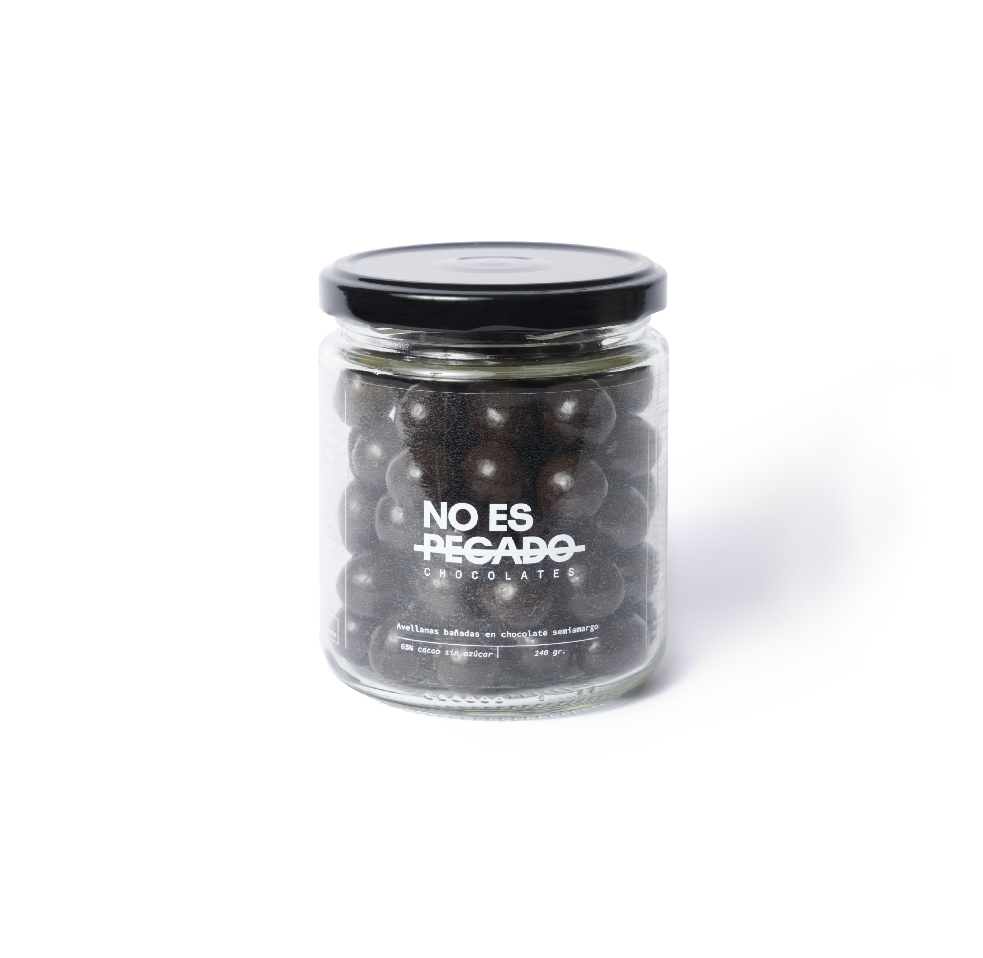 Avellanas Bañadas en Chocolate Semiamargo - Vegano 220 gr