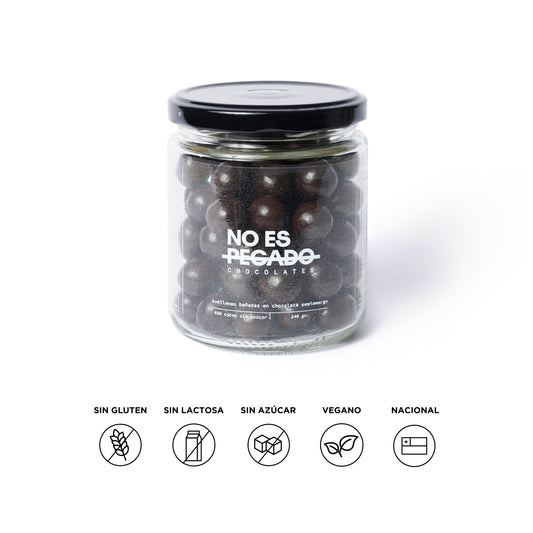 Avellanas Bañadas en Chocolate Semiamargo 60% cacao sin azúcar | 220 grs.