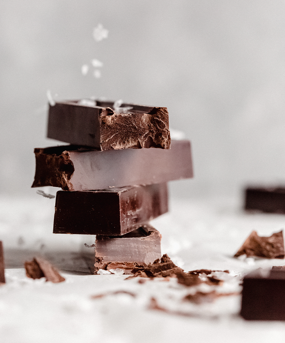 Caja de 7 Barritas de Chocolate Mix Amargo Sin Azúcar - Vegano 154 gr