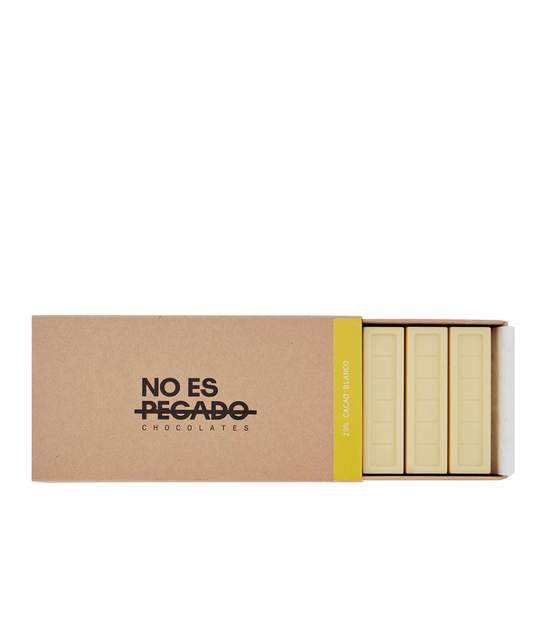 Caja de 7 barritas de chocolate blanco 29% cacao | 154 grs.