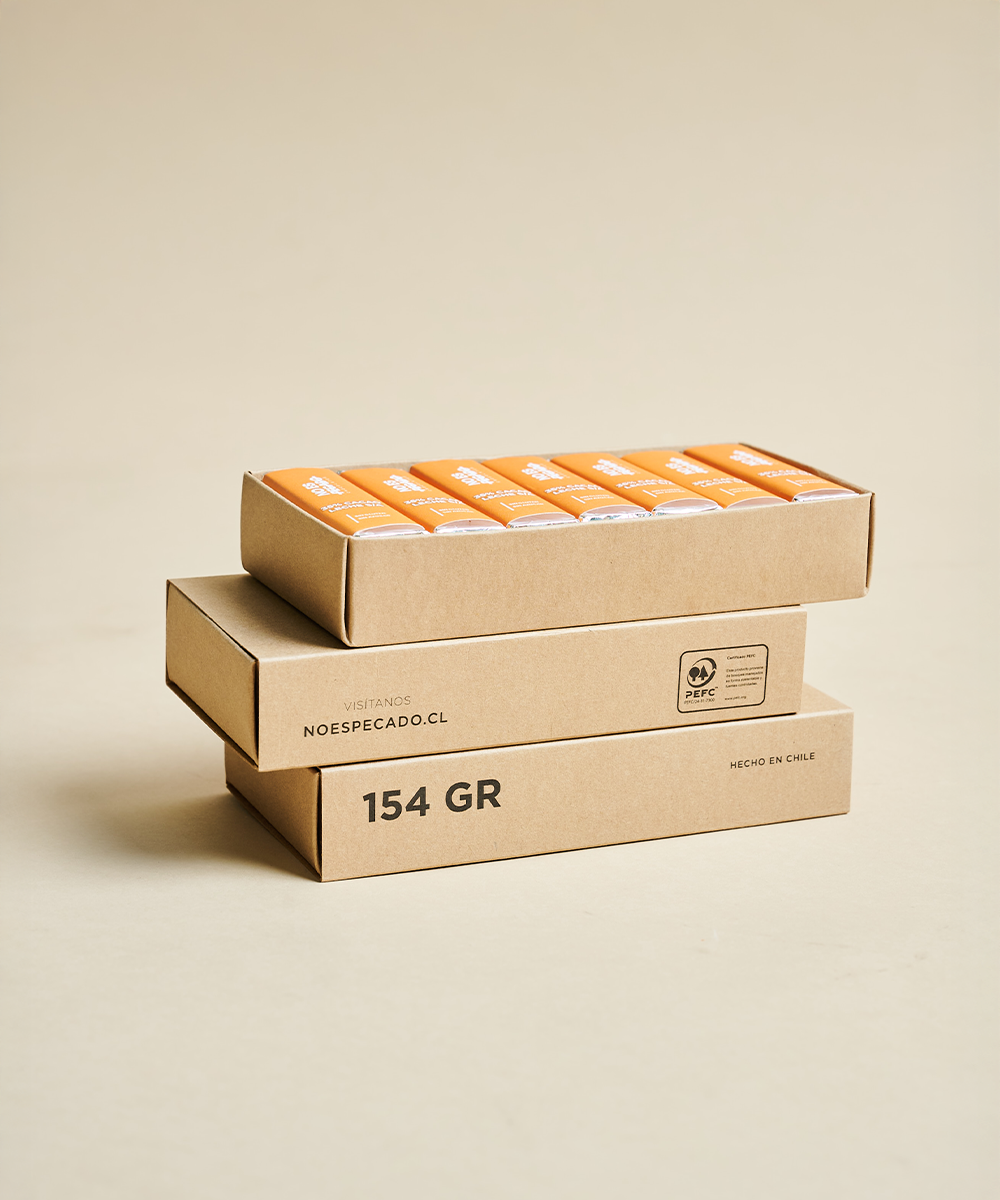 Caja de 7 Barritas de Chocolate de Leche 35% Cacao Sin Azúcar 154 gr