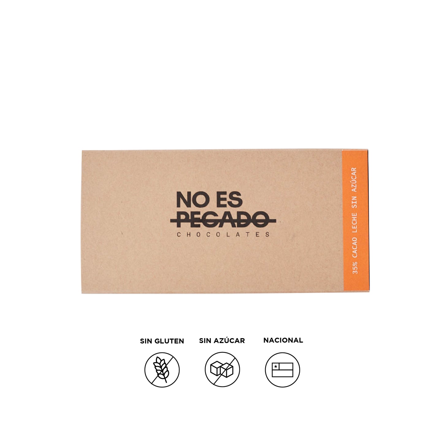 Caja de 7 barritas de chocolate de leche 35% cacao S/A | 154 grs.