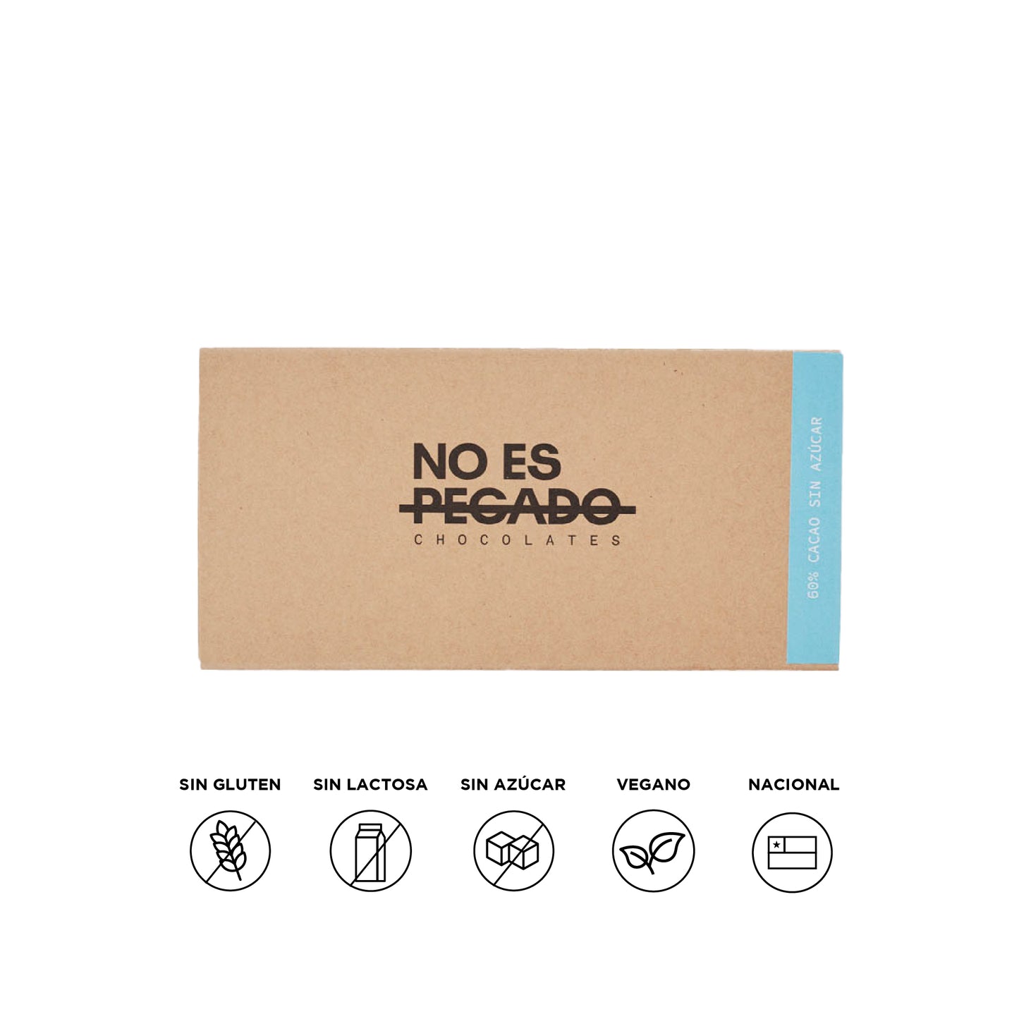 Caja de 7 barritas de chocolate semiamargo 60% cacao S/A | 154 grs.