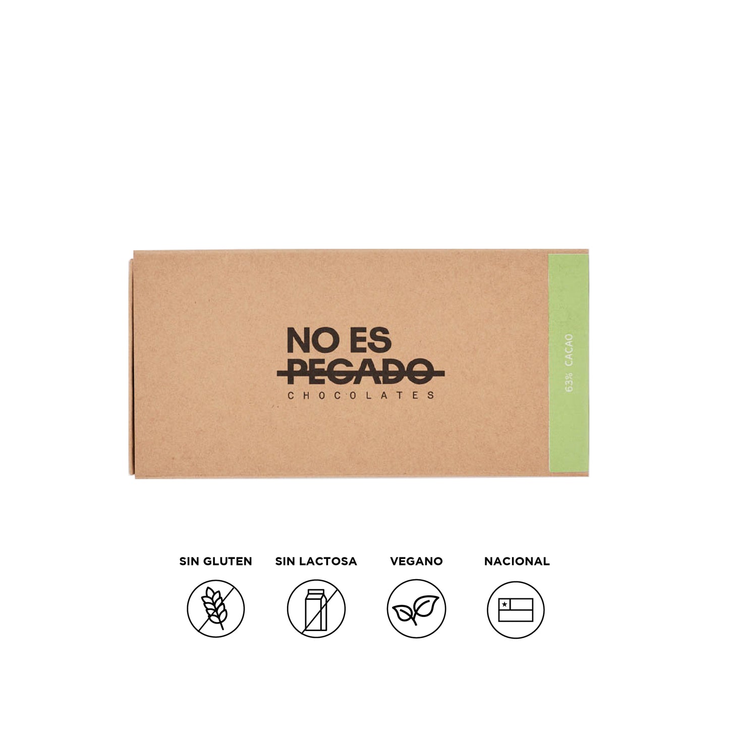 Caja de 7 barritas de chocolate semiamargo 63% cacao | 154 grs.