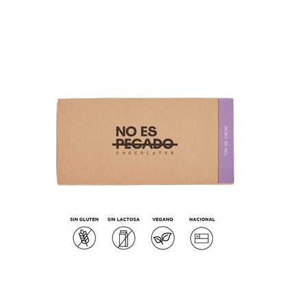 Caja de 7 barritas de chocolate amargo 72% cacao | 154 grs.