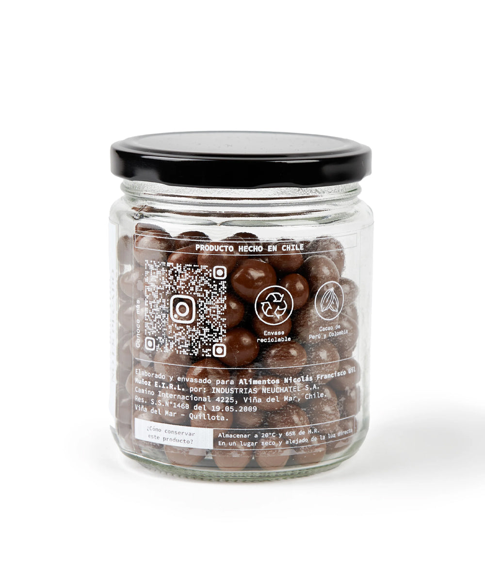 Granos de Café Bañados en Chocolate de Leche 240 g.