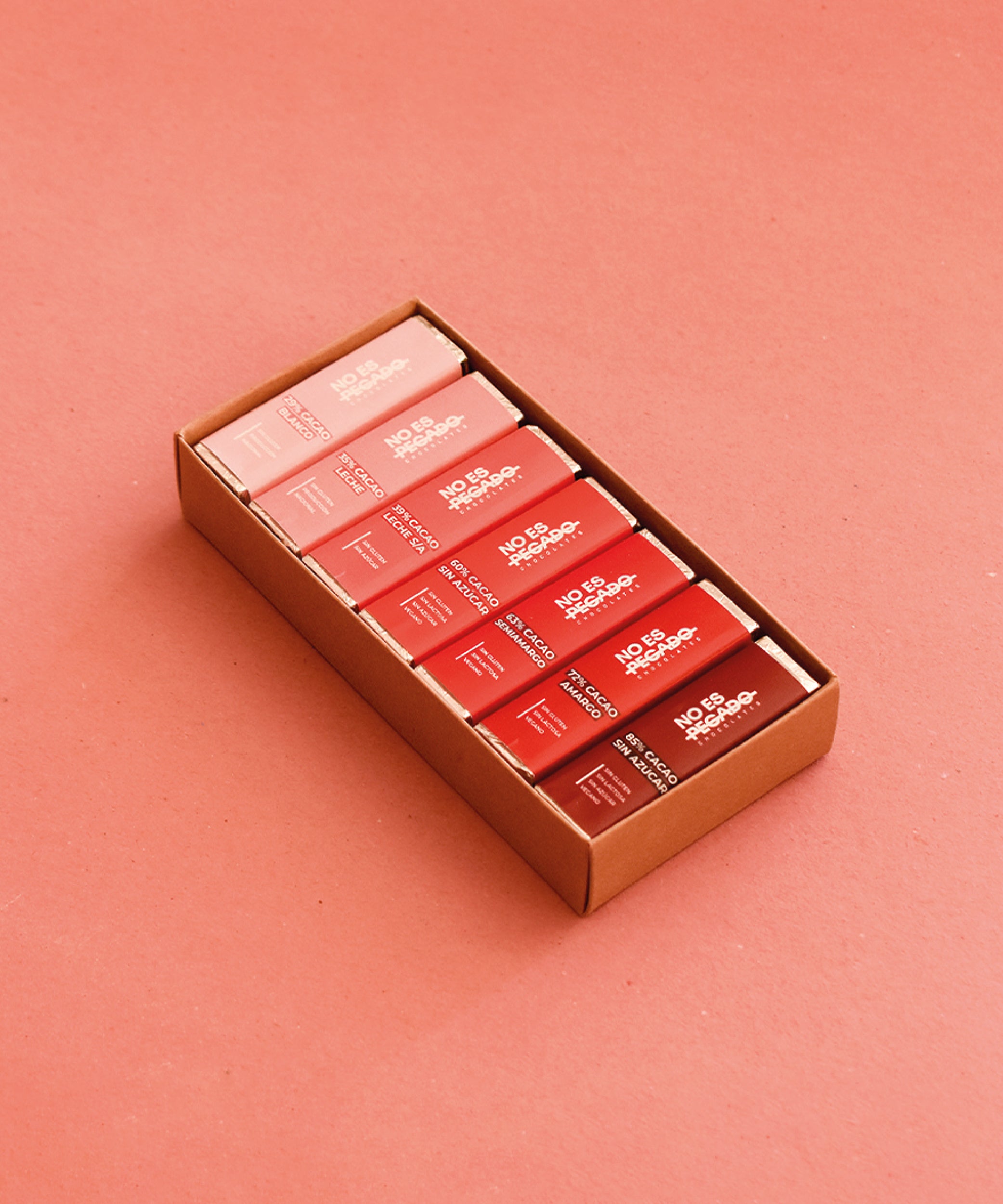 Caja de 7 barritas de chocolates ESPECIAL 14F | 154 grs.