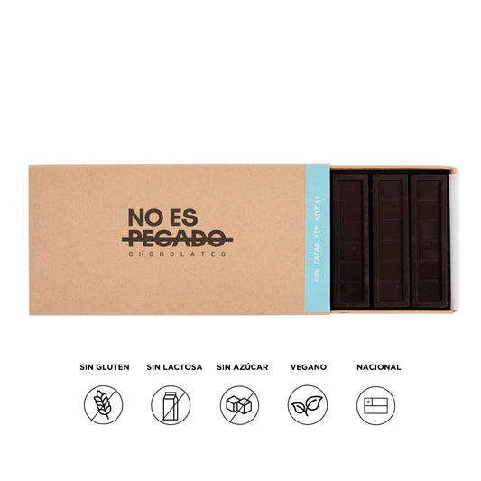 Caja de 7 barritas de chocolate semiamargo 60% cacao S/A | 154 grs.